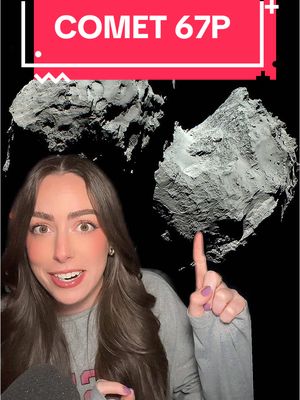 A post by @astro_alexandra on TikTok caption: The biosignature for life detected on an exoplanet has ALSO previously been detected on comet 67p! #space #astronomy #nasa #esa #science 