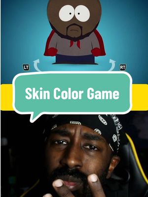 A post by @xzit_thamer on TikTok caption: Your Skin Color = Your Life difficulty🧔🏿💔 #southparkthefracturedbutwhole #southpark #Gamer #reallife  #XzitThamer  #GamingonTikTok #WhatToPlay 