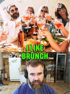 A post by @newheightshow on TikTok caption: “I’m a basic b*tch. I like brunch.”  Sometimes you just gotta get a Bloody Mary with the fellas. @Suave.US 