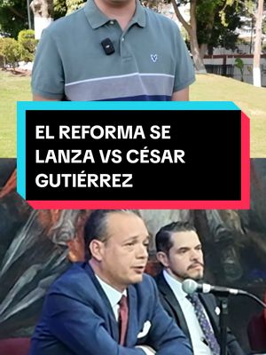 A post by @manuelpedrerooficial on TikTok caption: EL REFORMA ATACA A CÉSAR GUTIÉRREZ PRIEGO: NADO SINCRONIZADO DEL PRIAN