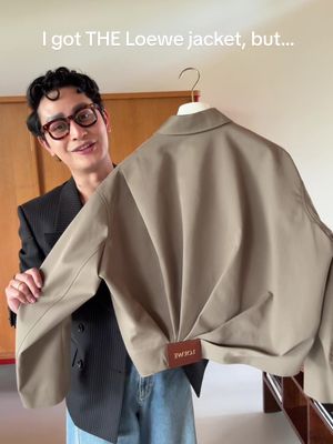 A post by @arvinolano on TikTok caption: I thought I could make it work 🥲 need to find a smaller size somewhere @LOEWE #loewe 