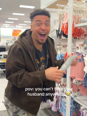A post by @channingjanae on TikTok caption: hopefully he didn’t traumatize any children nearby 🤣😭 #husbandwife #husband #couple #couplecomedy #lol #funny #jayandchan #arkansas #whoops 