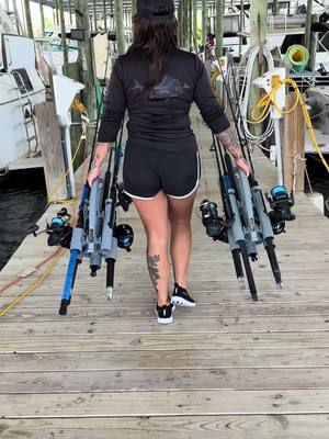 A post by @britttareco on TikTok caption: How do you carry your rod and reels? #fishwithbrit #brittanytareco #fyp @Rod-Runner Racks 