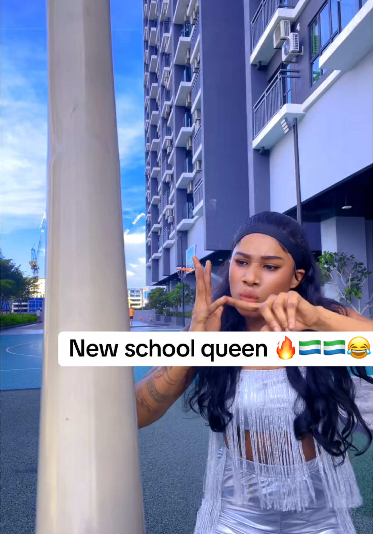 A post by @zillazainnie on TikTok caption: New school queen 👸 ❤️🇸🇱🔥🔥
