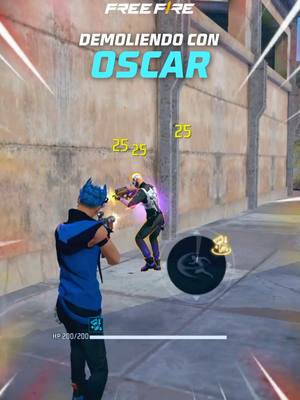 A post by @freefirelatino on TikTok caption: 🤜💥🤛 ¿Ganará el veterano o el chico nuevo del Free? ¡Defiende a tu faforito en los comentarios! 📲 ¡Completa las misiones del juego, obtén al nuevo personaje Oscar y prueba su habilidad! #VigilanteNocturno #FreeFire #Fyp #GamerEnTikTok