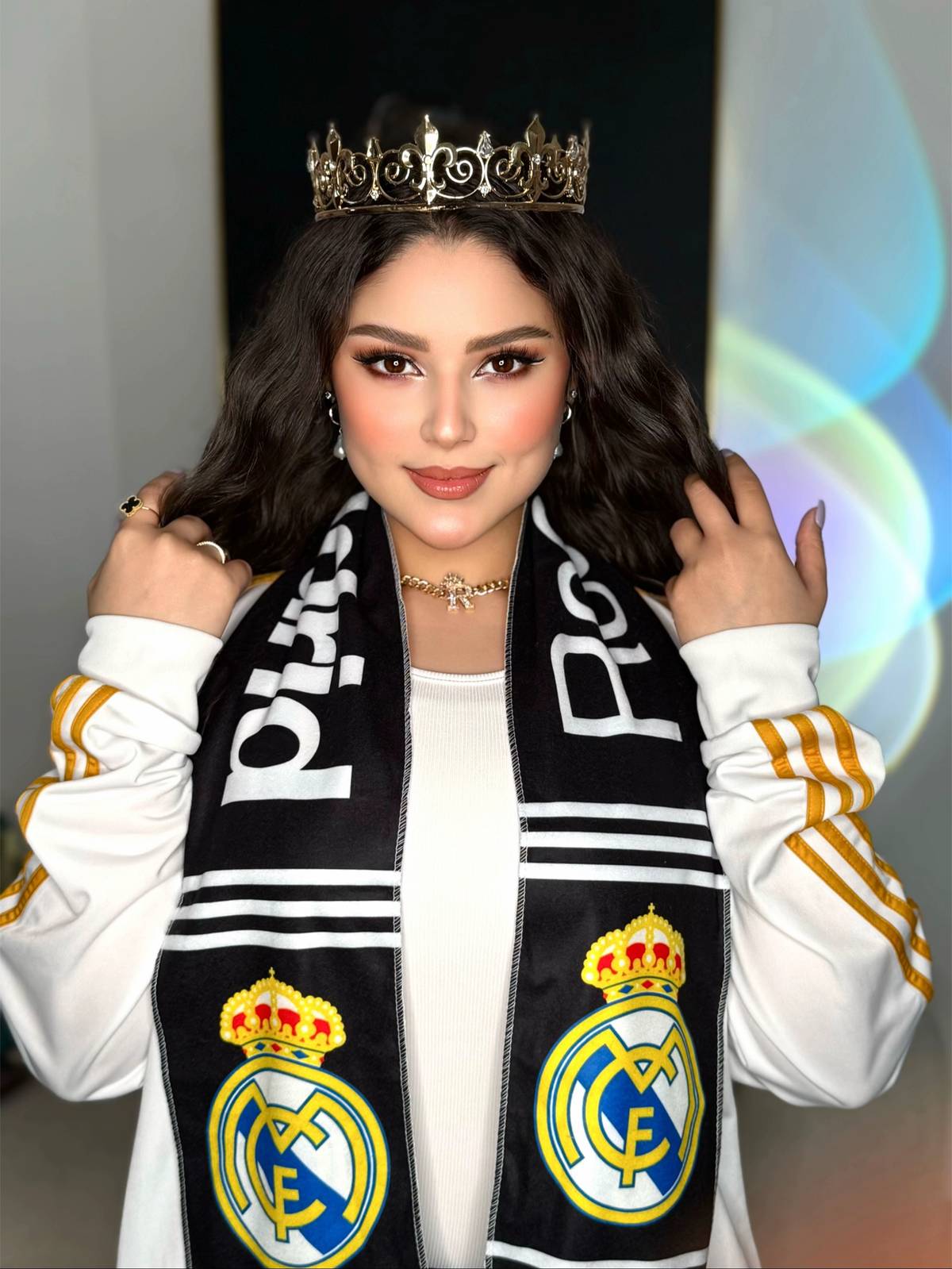 A post by @rahmah_bassam9 on TikTok caption: #رحمه_بسام #real #ريال_مدريد #fyp #جيش_رحمه 