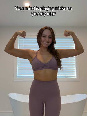 A post by @juliaaraleigh on TikTok caption: The healthiest and happiest I’ve ever been💜💪🏻