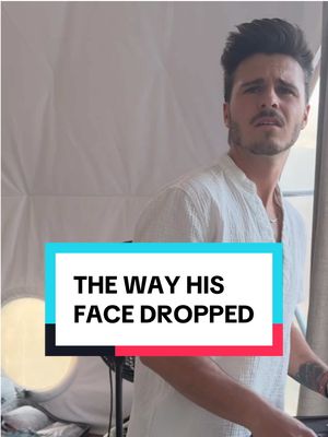 A post by @thebrandonrobert on TikTok caption: The way his face DROPPED and NECK SNAPPED  😭 #imsohungry 