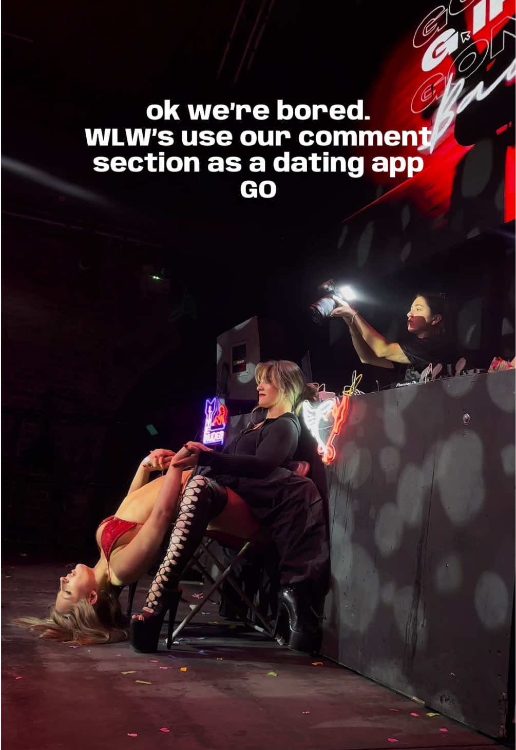 A post by @g.irlevents on TikTok caption: Wlw’s unite 👉 #wlwtiktok #lesbiansoftiktok #wuhluhwuh 