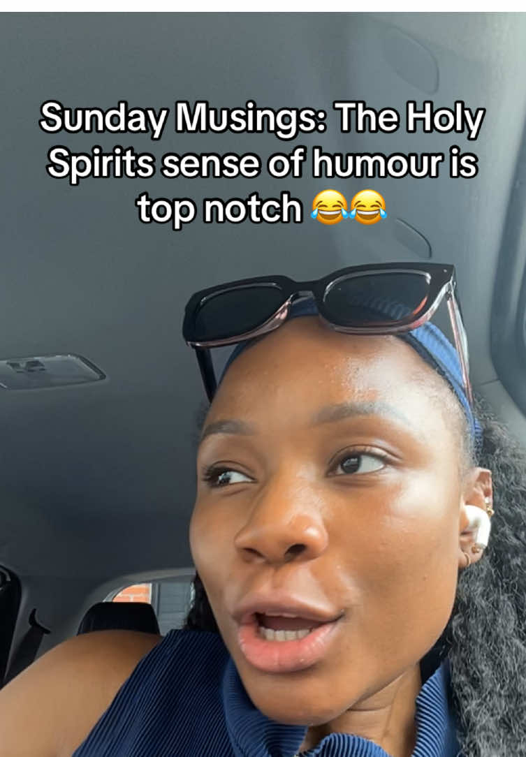 A post by @damipepe on TikTok caption: The inside jokes we have make me giggle in public. The holyspirit is one of the funniest presence in my life. Sense of humour on 💯! Am I the only one that feels this way? #sundayservice #christiantok #fyp 