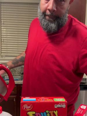 A post by @kingnaftali on TikTok caption: I made a strawberry fruity pebbles cake #thenaftali #kingnaftali #fyp #cake 