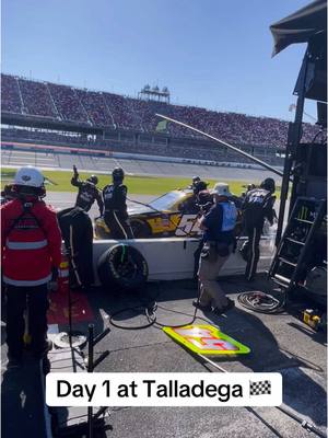 A post by @mccreadyandsiskeypodcast on TikTok caption: Neal might be on the NASCAR bandwagon 👀 @tylersiskey @Kia of Meridian @County Line Campers  #talladega #dega #talladegasuperspeedway #nascar #nascartiktok #fyp #foryou #foryoupage 