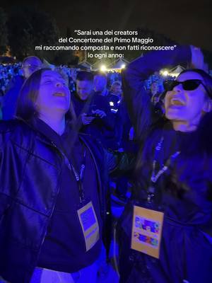A post by @camonkei on TikTok caption: il sogno di ogni fangirl, grazie @Primo Maggio Roma 🤍 io sono pronta a cantare #1m2025 #primomaggioroma #concertone 