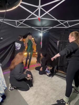 A post by @kelseaballerini on TikTok caption: the quick change pit stop 🚦