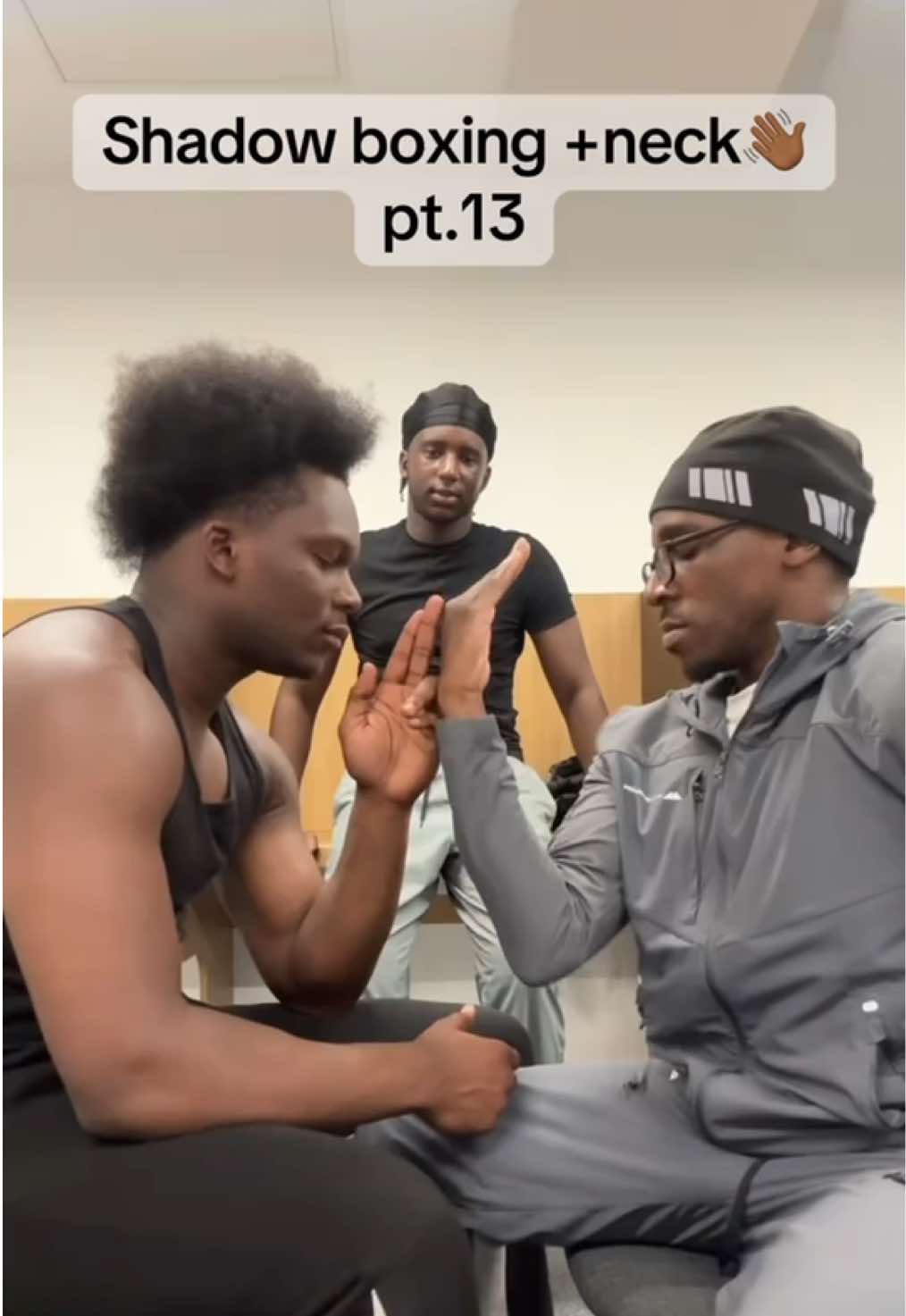 A post by @dinero.89 on TikTok caption: New moves or what😂😂😂@Cdottz @Shankspf. #fyp #viral #funny #shadowboxing 