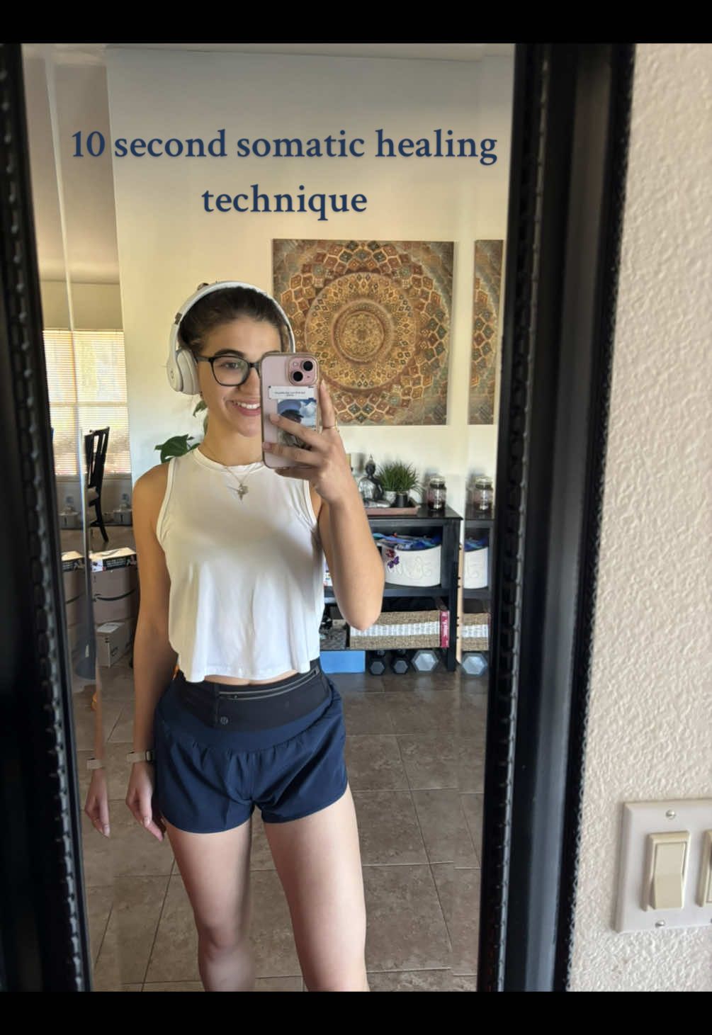 A post by @haileyy.jade on TikTok caption: Now why are we doing this?  When we experience stress or trauma, our bodies activate the sympathetic nervous system (fight/flight/freeze). Wild animals tend to shake after danger to release stress & return to a calm state, however humans suppress that instinct. Shaking/Movement helps activate the parasympathetic nervous system (rest & digest) which releases cortisol. Try this simple technique and let me know how this works for you! 🤸🏼‍♀️🫶🏼🧘🏼‍♀️  #somatichealing #gratefulheart #healing #energyhealing #foryou #fitness #health #yogi   @Nike 