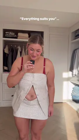 A post by @carys.whittaker on TikTok caption: everything most certainly does not suit me. I mean l'll take it as a compliment but it's the most untrue statement you can say to me 🤣 Most clothes I try give me an instant belly ache or just make me feel trumpy or overstimulated and I work 100 times harder now to find outfits that honour my body than I ever had to in the past. But I love it so much. Finding outfits I feel comfortable and confident in changed everything for me and I promise you can do the same🫶🏼✨