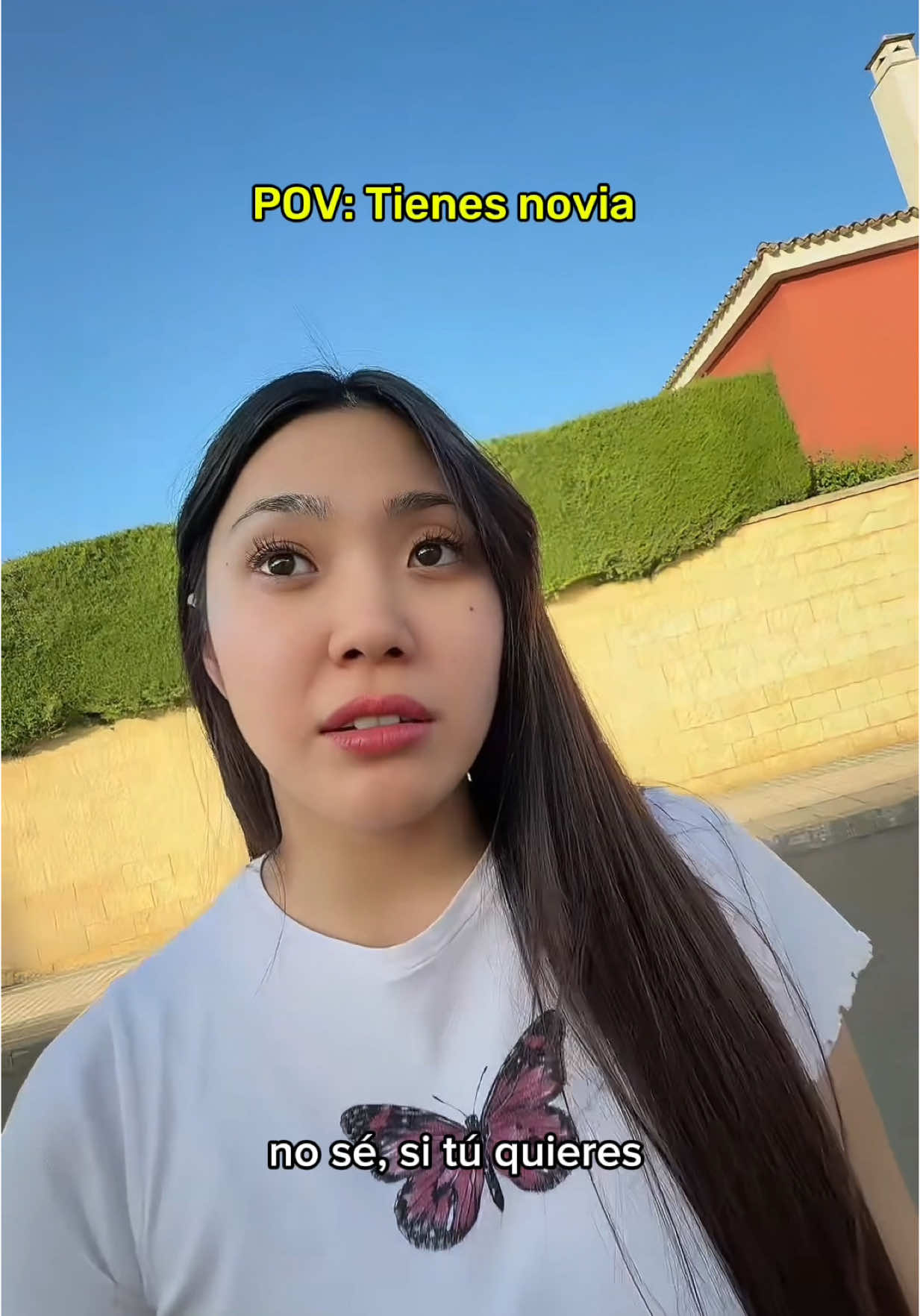 A post by @skyandtami on TikTok caption: POV: tienes novia 😂