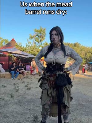 A post by @ravengriim on TikTok caption: MORE PLS @Eunchae 은채 @danielledenicola @Nena 🖤⚔️ #renaissancefaire #renfaireoutfit 