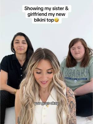 A post by @sar_carolyn on TikTok caption: No filter as usual 🤣 #comedy #bikiniprank #sister #pranks 