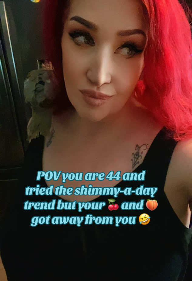 A post by @monroemenagerie on TikTok caption: #shimmy #shimmyaday #twerk #ouch #old #backpain 