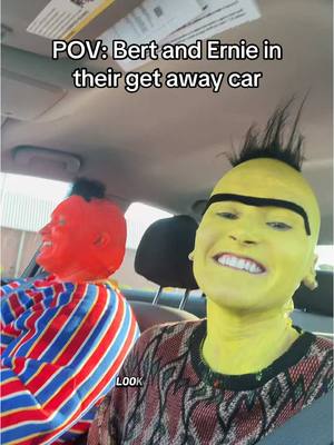 A post by @sarahsoda5 on TikTok caption: Bert and Ernie were lurking #fyp  #bertandernie #scarytiktoks 