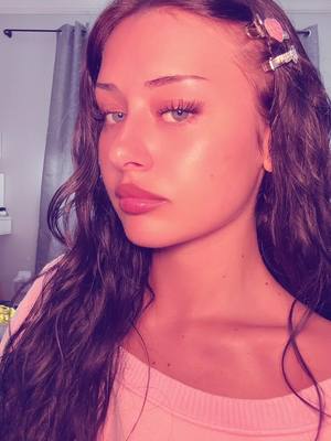 A post by @real.liv777 on TikTok caption: 🩷 bare face hihi #viral #foryoupage #trend #fyp 