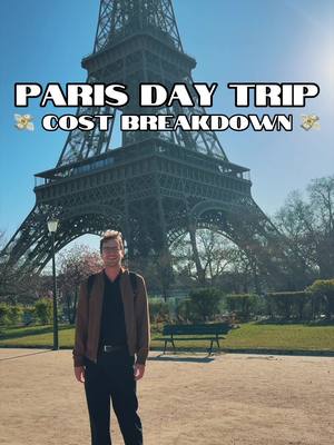A post by @kevindroniak on TikTok caption: Replying to @Rebecca Duguay are you shocked by the price?  #solotravel #daytrips #budgettravel #paris 