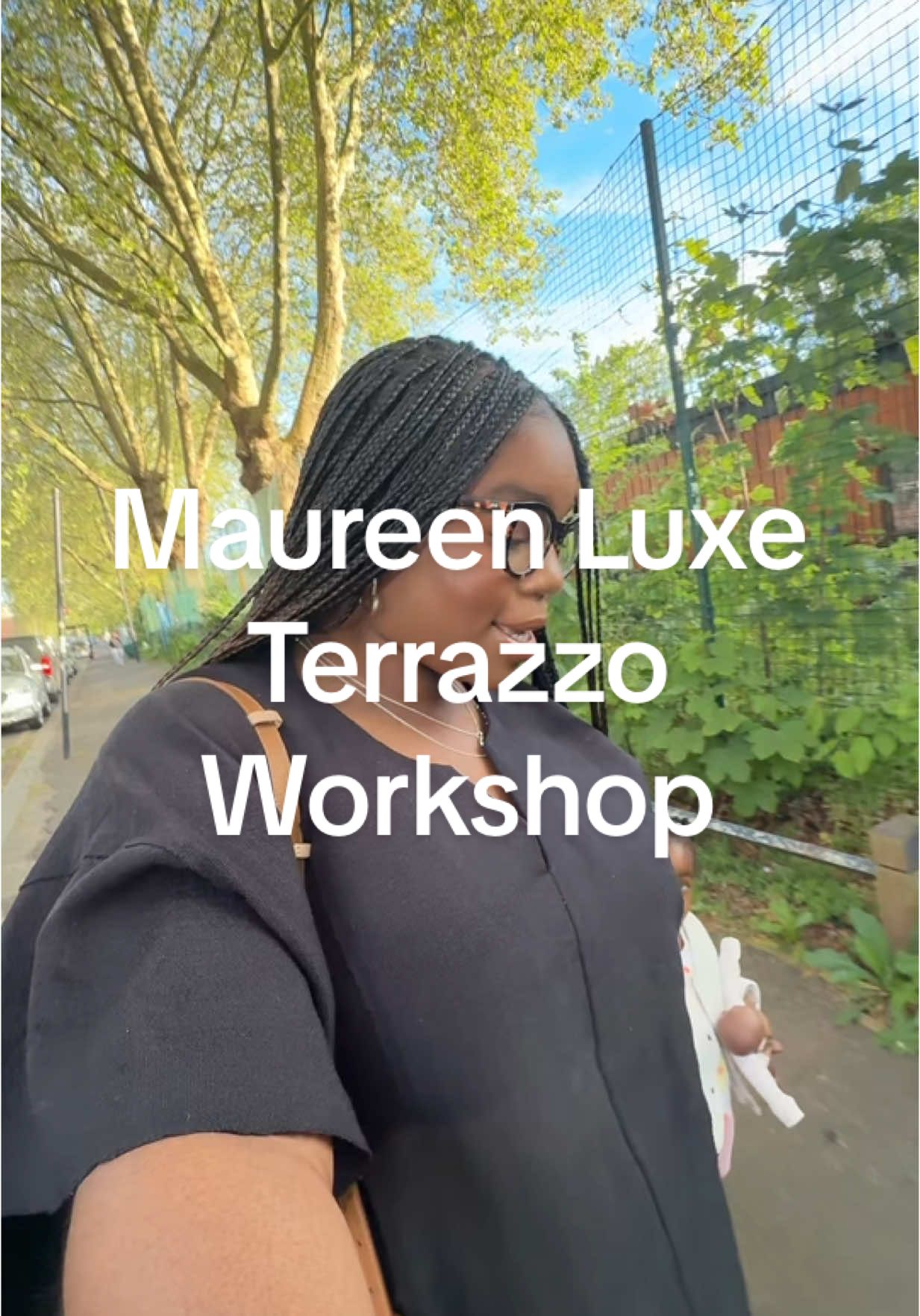 A post by @lolaandnifemi on TikTok caption: We honestly had so much fun at this workshop, thank you so much for inviting us @MaureenLuxeStudio  Can’t wait to put this on for the mum group ♥️  [pr invite] #CapCut #lolaandnifemi #terrazzo #workshop #london 