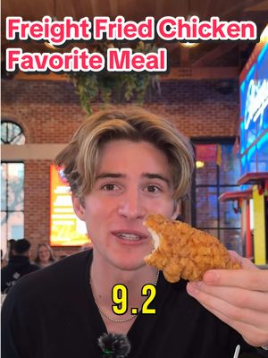 A post by @codypremer on TikTok caption: Trying Freight Fried Chicken Favorite Meal 📍Freight Fried Chicken, San Antonio @freightchicken #freightfriedchickenpartner #freightfriedchicken  #sanantoniofoodie #sanantoniofood #coffeesanantonio #texaseats #codypremer 