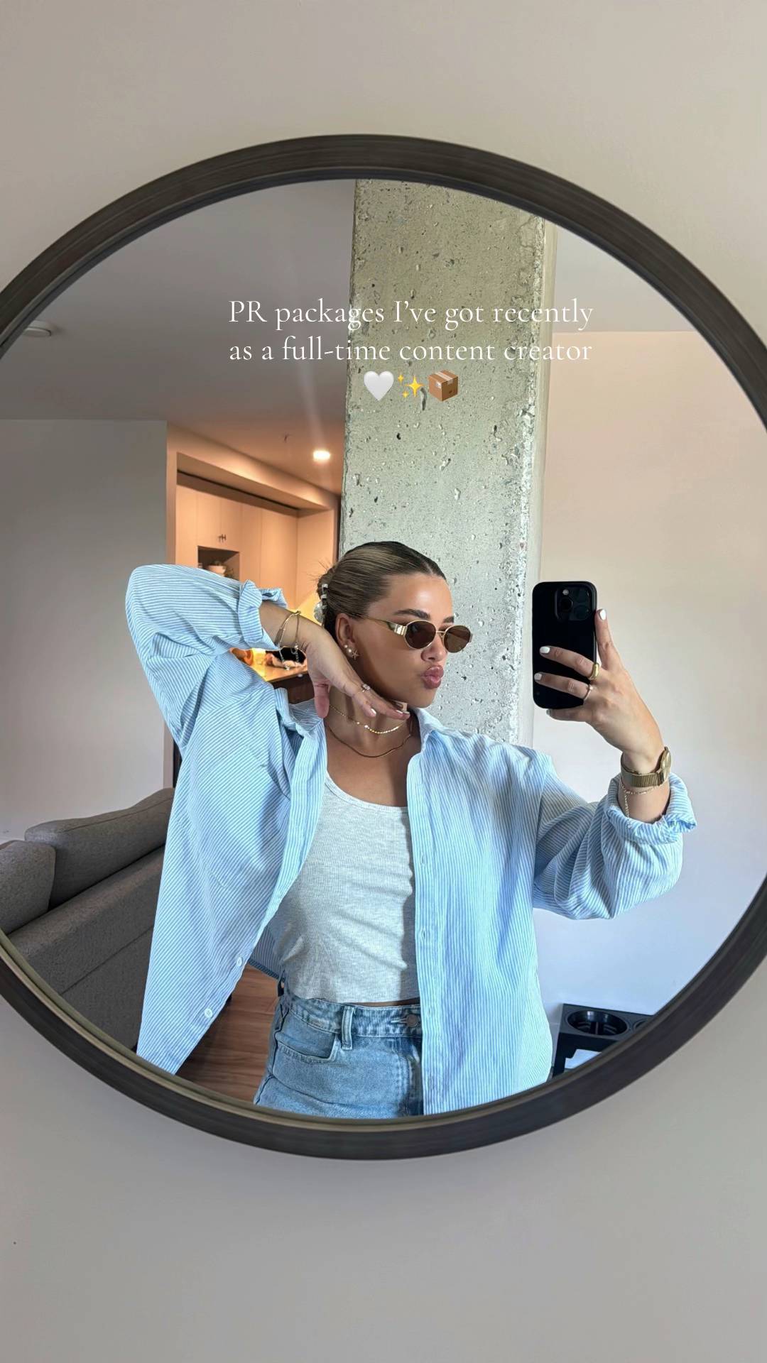 A post by @samanthaalfred on TikTok caption: PR packages I’ve received lately as a full-time content creator 🤍✨📦 #prhaul #prunboxing #contentcreator #contentcreatortips #creatorsearchinsights 