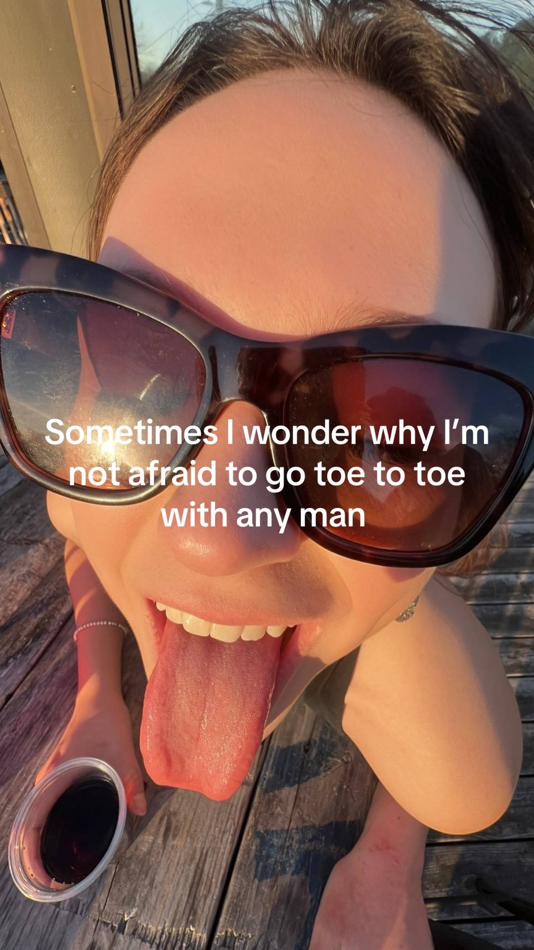A post by @glittermemadi on TikTok caption: Always got my 6”2 clone behind me   #fyp 