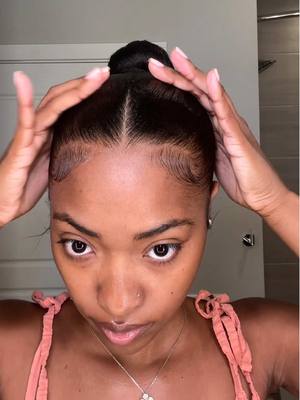 A post by @xoalyria on TikTok caption: Ballerina bun 🩰 #fyp #naturalhair #hair #hairbun 