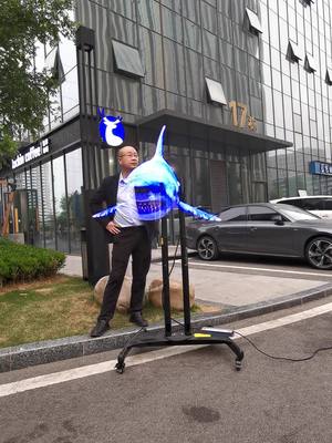 A post by @yihongtechnology on TikTok caption: For Retailers: 3D Holographic Fan to Boost Store Appeal #3d #ledfan #holographic #hightech #3dledfan #leddisplay #advertising #fyp
