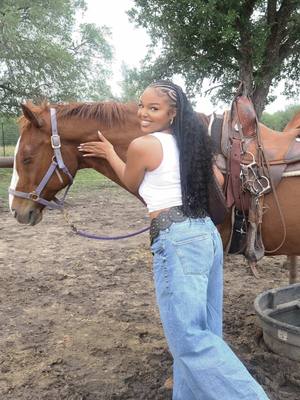 A post by @brooklynn_mullins on TikTok caption: Traded In Girls Night Out For A Afternoon At The Ranch! And I’d Do It All Over Again! 🐴🤍✨ #horsebackriding #texas #countryaesthetic 