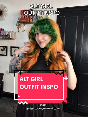 A post by @amberdoesmermaidhair on TikTok caption: ALT GIRL OUTFIT INSPO AS A HAIRSTYLIST OFC 😌  #althairstylist #scottishaltgirl #alternativehair #althair #althairinspo #scottishtiktok #Scottishalt alt tok  Scottish alt girl  alt girl outfit inspo  goth girl outfit inspo  alternative girl Scottish alternative girl 