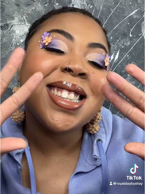 A post by @royalslaybyshay on TikTok caption: #creatorsearchinsights Blooming beauty 🌸🌺  #fyp #texture #makeup #foryoupage 