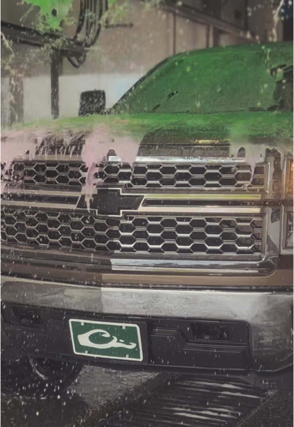 A post by @backwoods_outdoors_3 on TikTok caption: Had to get her cleaned up 🤙🏻 @Chevrolet @Drake Waterfowl Systems #fy #fyp #fypシ #foryoupage #backwoods #backwoodsoutdoors #edits #truck #chevy #carwash #vibes #cleanning #outdoors #youtube #kentucky #shorts 