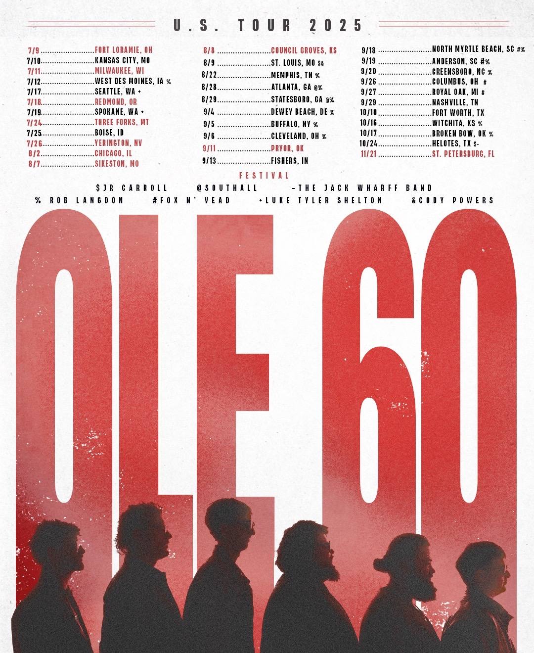 A post by @ole60music on TikTok caption: Sign up for tickets at the link in our bio!