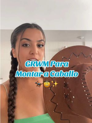 A post by @carlafragosso on TikTok caption: 🤠🏇✨ #tenerife #paseocaballo #equitacion #grwm 