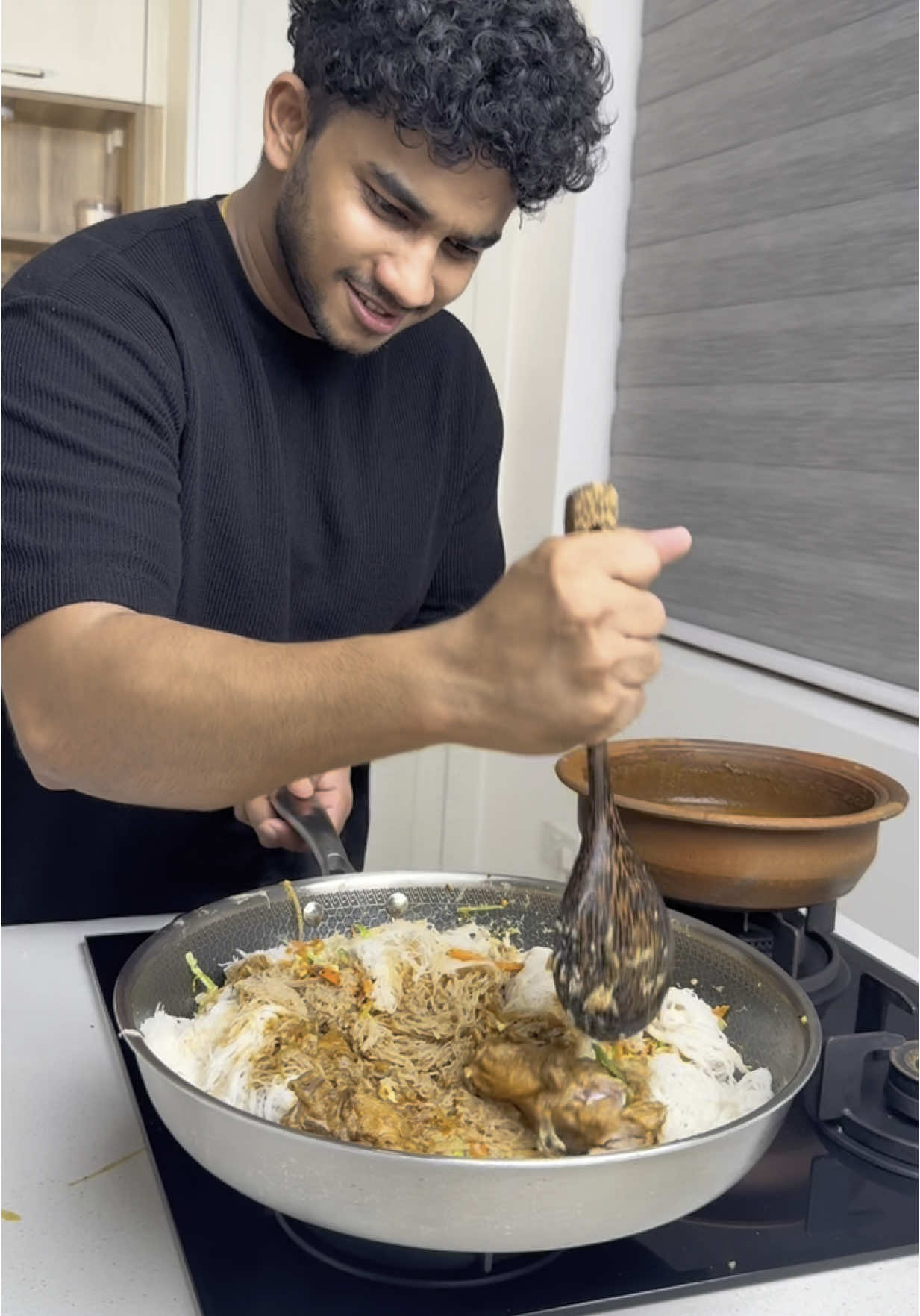 A post by @wildcookbook on TikTok caption: කමුද සැරට ඉදිආප්ප කොත්තු? #wildcookbook 