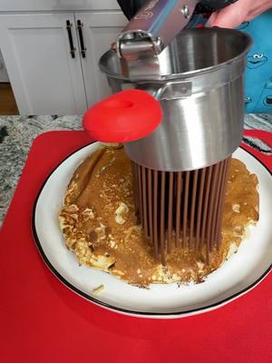 A post by @fooddudescook on TikTok caption: The summer camp smores pancake #breakfast #Recipe #food