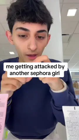 A post by @notgeorgejreige on TikTok caption: They are crazy #foryoupage #sephora #sephoragirls #fyp #viral 