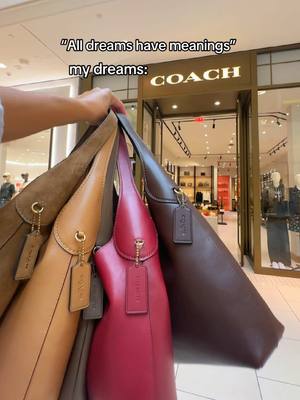 A post by @coach on TikTok caption: What could it possibly mean? 👜💭#CoachNY 