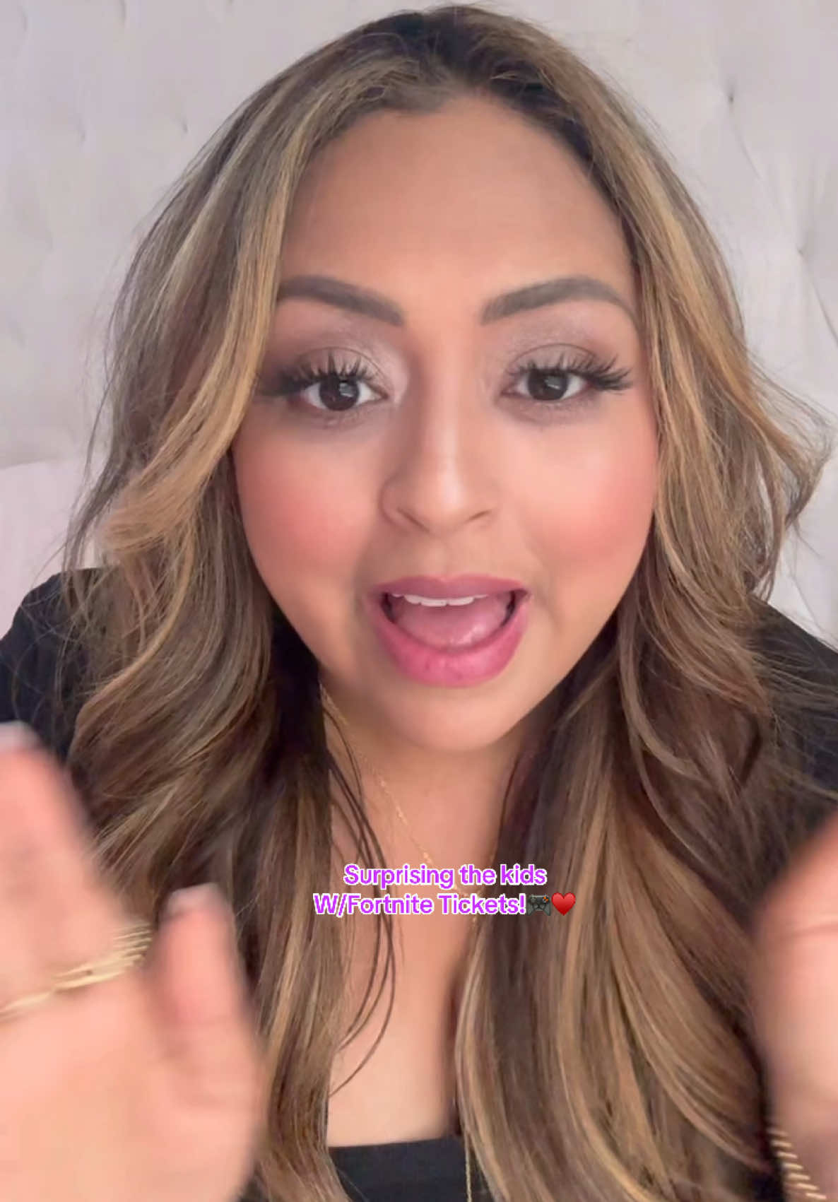 A post by @mgfoley on TikTok caption: My kids are big Fortnite fans and cannot wait to see their favorite influencers there! Its going to be an EPIC family day! 🏰⛰️🎮 Comment "FORTNITE" below to get a link to get your tickets today! #EpicPartner #viral #familyof4 #familyfun #fortnite #fortnitefans 