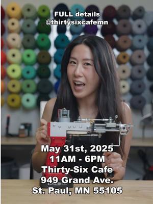 A post by @simjiofficial on TikTok caption: Can’t believe I’m having my first MEET AND GREET!! Can’t wait to meet you 🥹💗  KEY DETAILS (the rest are on @thirtysixcafemn )!! WHEN: Saturday May 31st, 2025 from 11am-6pm WHERE: Thirty-Six Cafe (949 Grand Ave, Saint Paul, MN 55105  WHAT: Meet me + RUG GIVEAWAYS🥰🎉