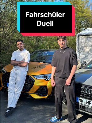 A post by @mustafahrlehrer on TikTok caption: Wer gewinnt das Duell @ghaleb.ks oder @Karim🇱🇧 ? #fahrschule #fahrlehrer #fahrschüler #technikfragen #führerschein #mustafahrlehrer 
