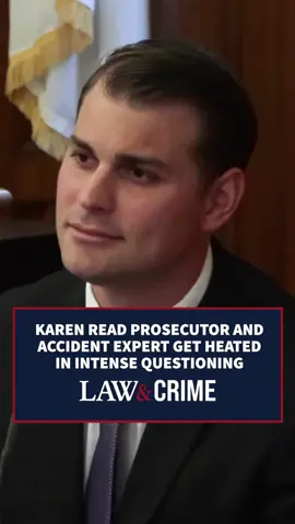 A post by @lawandcrime on TikTok caption: Expert witness Daniel Wolfe, an accident reconstructionist, took the stand after the jury was dismissed for the day on Monday afternoon. During his voir dire testimony, the state pressed Wolfe about his alleged close relationship with the defense. Wolfe denied having a friendly relationship with Read’s defense team prior to the trial and admitted to deleting text messages between himself and defense attorney Alan Jackson, explaining that he routinely deletes old texts. #karenread #trial #livetrial #livetrialcoverage #courtroom #truecrime #truecrimetok