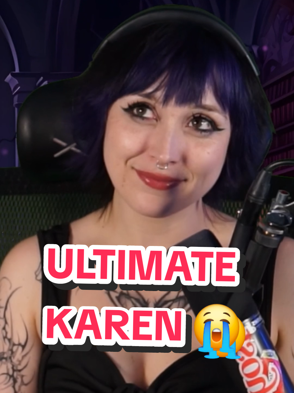 A post by @itsqueenmanda on TikTok caption: Chat cooked my new hair 😭 #roast #roastme #twitch  #funnymoments #queenmanda 
