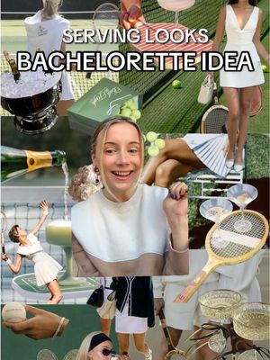 A post by @thefinancebrides on TikTok caption: bachelorette themes don’t have to be boring!!!💍🎾👟 #bacheloretteideas #bachelorettetheme #bachelorettethemeideas #bacheloretteactivities #bachelorettetrip #bacheloretteitinerary #weddingplanning #weddingplanning101 #weddingideas #bridetobe #2025bride #2026bride #2027bride #njbrides #tennisbachelorette #tennisoutfit #greenscreen 